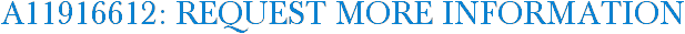 A11916612: Request More Information