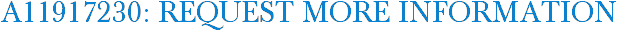 A11917230: Request More Information