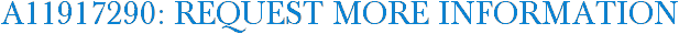A11917290: Request More Information