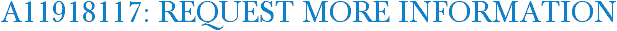 A11918117: Request More Information