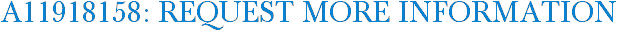 A11918158: Request More Information