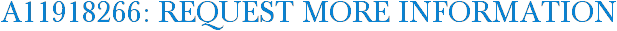 A11918266: Request More Information