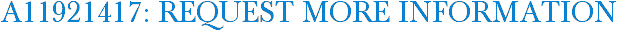 A11921417: Request More Information