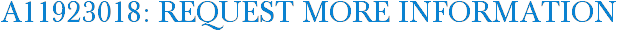 A11923018: Request More Information