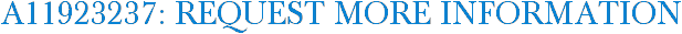 A11923237: Request More Information
