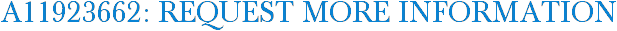 A11923662: Request More Information