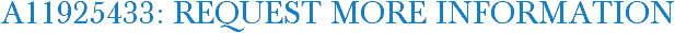 A11925433: Request More Information