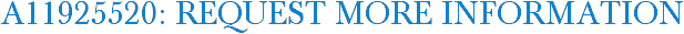 A11925520: Request More Information