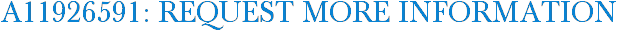 A11926591: Request More Information