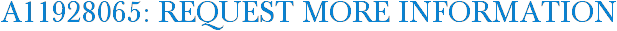 A11928065: Request More Information