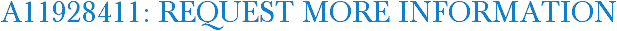 A11928411: Request More Information