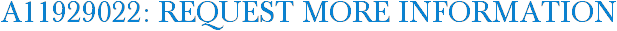 A11929022: Request More Information