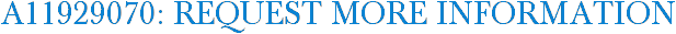 A11929070: Request More Information