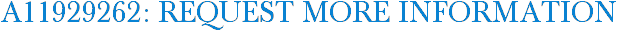 A11929262: Request More Information