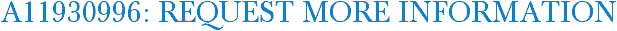 A11930996: Request More Information