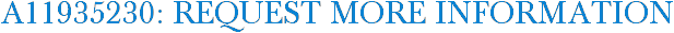 A11935230: Request More Information