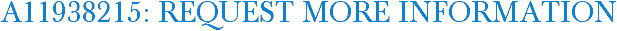 A11938215: Request More Information