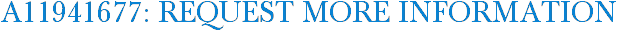 A11941677: Request More Information