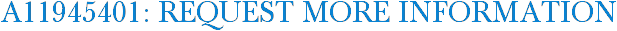 A11945401: Request More Information
