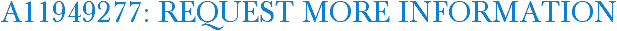 A11949277: Request More Information
