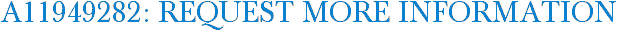 A11949282: Request More Information