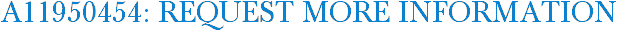 A11950454: Request More Information