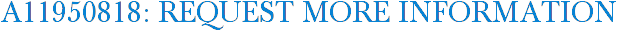 A11950818: Request More Information