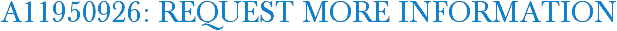 A11950926: Request More Information
