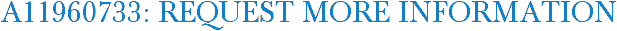 A11960733: Request More Information