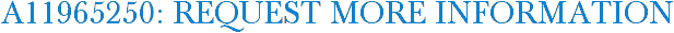 A11965250: Request More Information