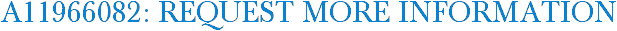 A11966082: Request More Information