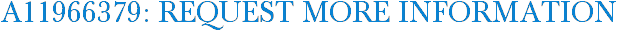 A11966379: Request More Information