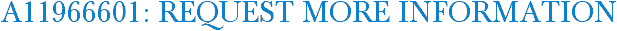 A11966601: Request More Information