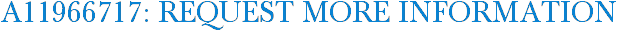 A11966717: Request More Information