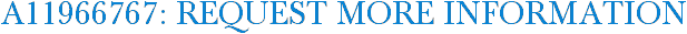 A11966767: Request More Information