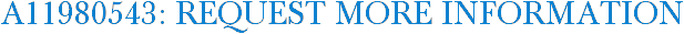 A11980543: Request More Information
