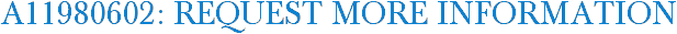 A11980602: Request More Information