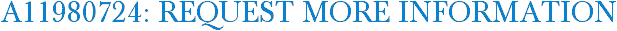 A11980724: Request More Information