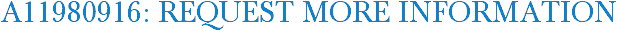A11980916: Request More Information
