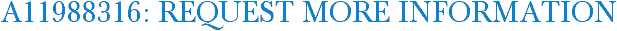 A11988316: Request More Information