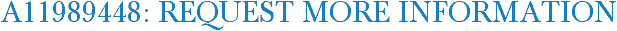 A11989448: Request More Information