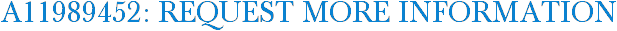 A11989452: Request More Information