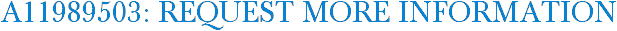 A11989503: Request More Information