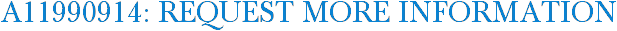 A11990914: Request More Information