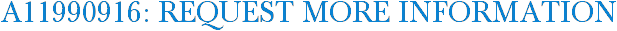 A11990916: Request More Information