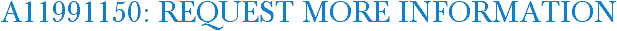 A11991150: Request More Information