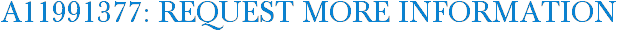 A11991377: Request More Information
