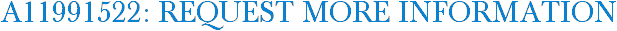 A11991522: Request More Information