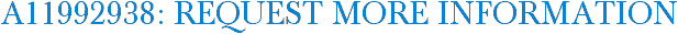 A11992938: Request More Information