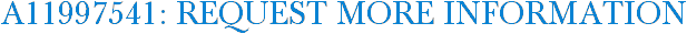 A11997541: Request More Information